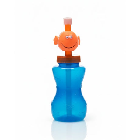 Plastic Kid Water Bottle With Straw 300ml