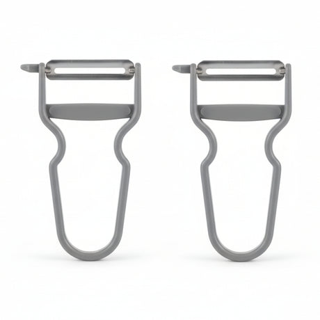 Plastic Potato Peeler Grey 2pcs
