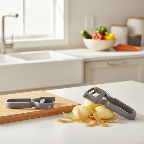 Plastic Potato Peeler Grey 2pcs