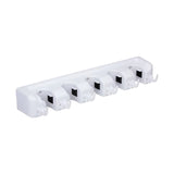 Plastic Rack Hook Cleaning Items White