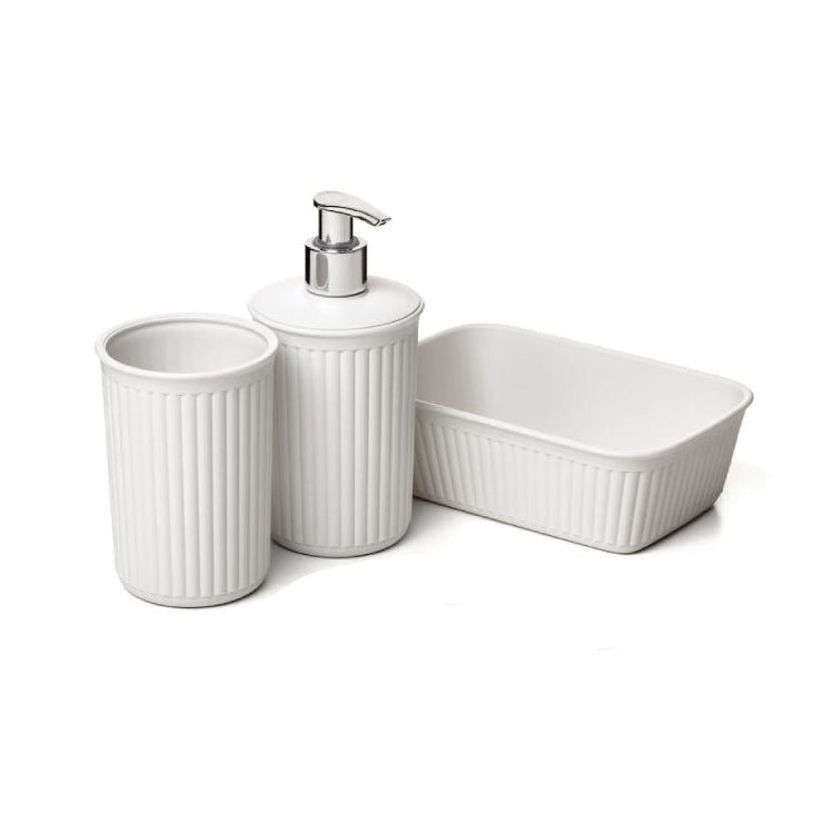 Plastic Sky White Bathroom (Set of 4)