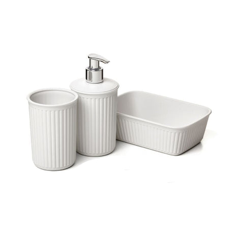 Plastic Sky White Bathroom (Set of 4)