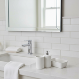 Plastic Sky White Bathroom Set