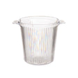 Plastic Triped Ice Bucket Transparent
