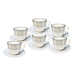 Porcelain Coffee Cup With Saucer (Set of 6) 200ml