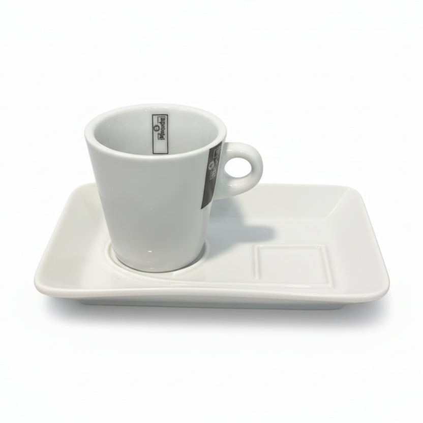 Porcelain Coffee Mug 180ml With Tray 19.5cm White