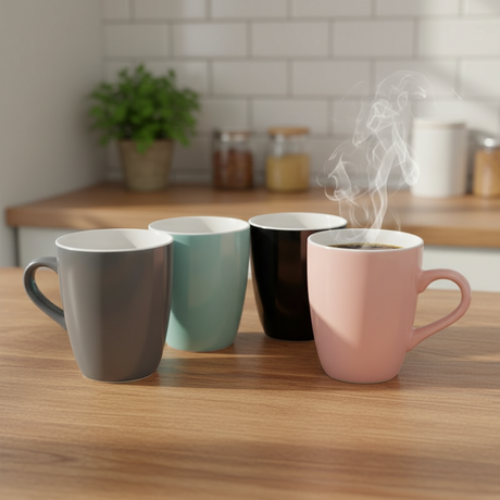 Porcelain Coffee Mug 360ml (Set of 4)