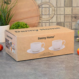 Porcelain Cup & Saucer 220ml White (Set of 12)