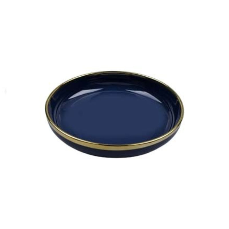 Porcelain Dinner Serving Round Plate 26 x 4cm Blue