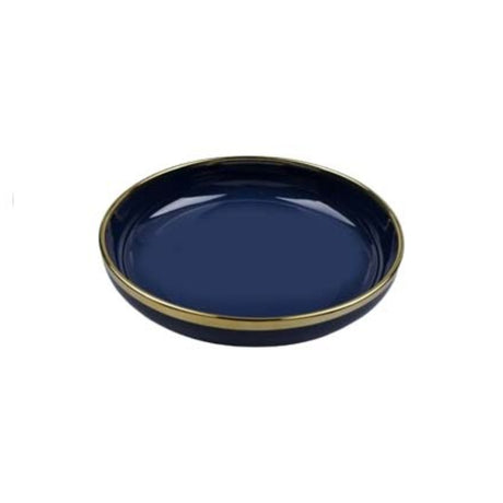 Porcelain Dinner Serving Round Plate 26 x 4cm Blue
