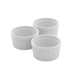 Porcelain Round Serving Bowls 9.7cm White (Set of 3)