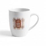 Porcelain Serving Mug 350ml White Hand Made