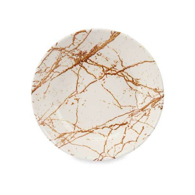 Porcelain Soup Plate 21cm Gold