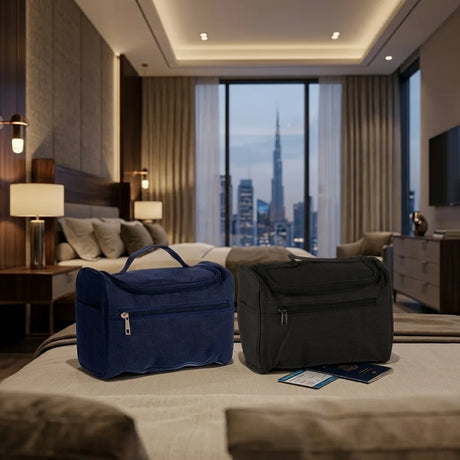 Portable Travel Bag Set Black & Blue