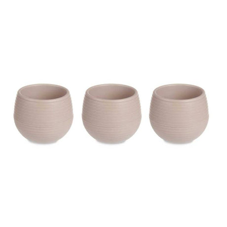 Pots Water Reservoir 13cm Taupe Set of 3