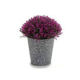 Potted Mini Flowers Grey Dots
