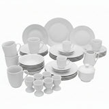 Porcelain Dinner 47 Piece Set White