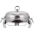 Stainless Steel Food Warmer Round 2.5L Silver