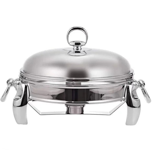 Stainless Steel Food Warmer Round 2.5L Silver