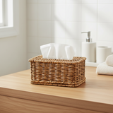 Rattan Tissue Box Brown