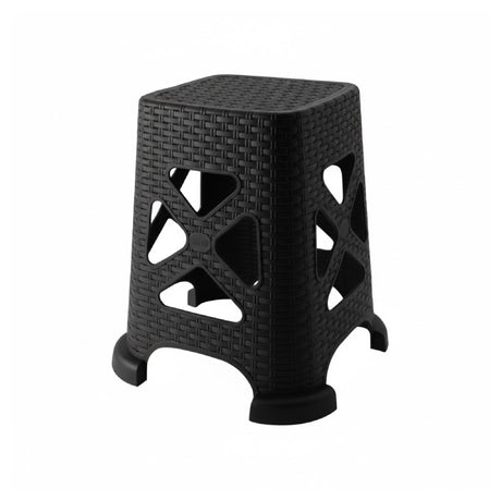 Rattan Big Stool Black