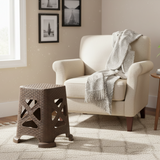 Bathroom & Household Stool Rattan Brown (Made in Turkey)