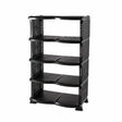 Rattan Eco Shoes Rack Black