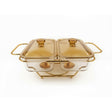 Rectangle Burner Dish 2L Gold