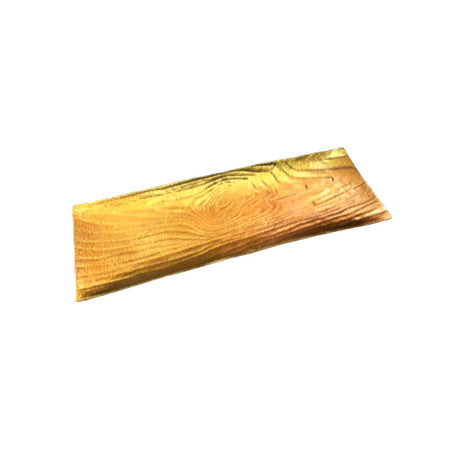 Rectangle Log Dish Antique Gold