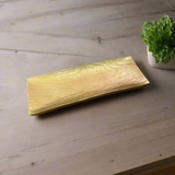 Rectangle Log Dish Gold