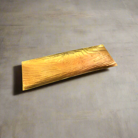 Rectangle Log Dish Antique Gold