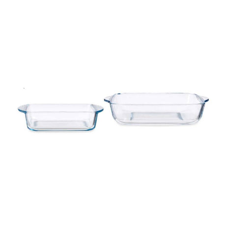 Rectangle Trays Borcam Set of 2pcs 1320ml & 1950ml