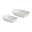 Rectangular Baking Plate With Open Handle Set of 2