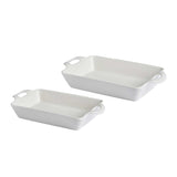 Rectangular Baking Plate With Open Handle Set of 2