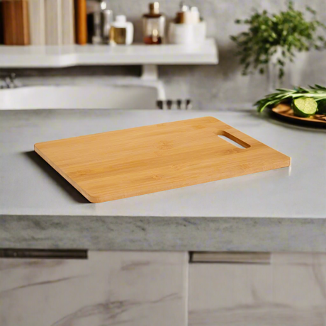 Rectangular Bamboo Cutting Board Handle