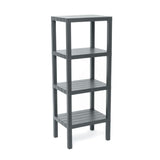 Rectangular Rack Lombok 4 Levels Grey