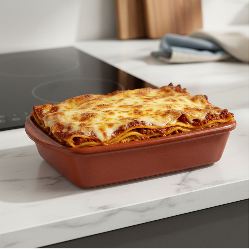 Refractory Clay Rectangular Baking & Serving Dish 26x19 cm