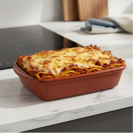 Refractory Clay Rectangular Baking & Serving Dish 26x19 cm