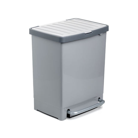 Recycling Bin 25L With Separator Grey