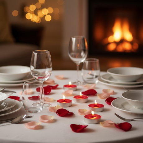 Red Berries Tea Light Candles Set of 18pcs