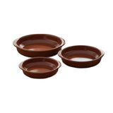 Refractory Clay Casserole (Set of 3)