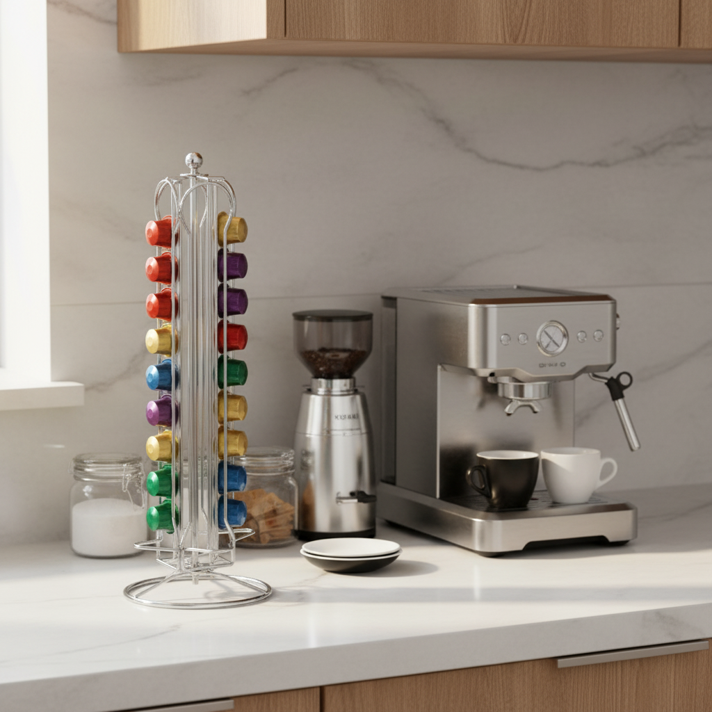 Rotating Coffee Capsule Holder 24 Caps