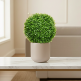 Artificial Round Ball Green Leaves 22cm