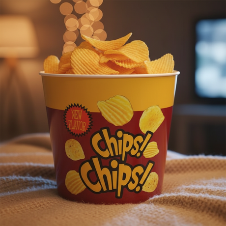 Round Chips Bucket Huge