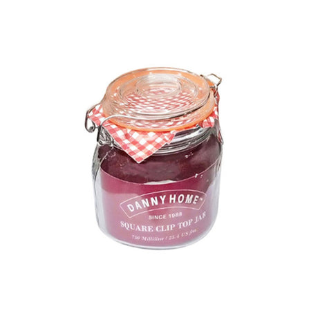Round Clip Top Jar Glass 500ml