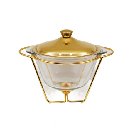 Round Deep Burner Dish 4L Gold