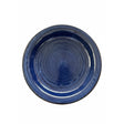 Round Dinner Flat Plate With Edge 19.5cm Blue