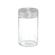 Round Glass Jar With Steel Lid 1L