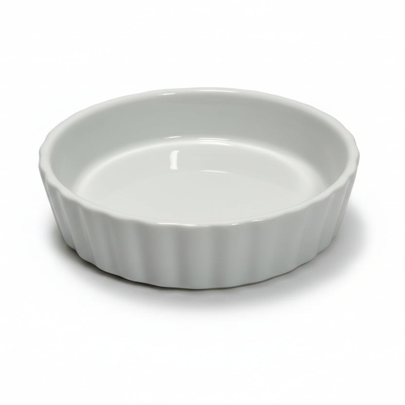 Round Porcelain Ashtray White 11.5cm
