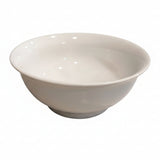 Round Porcelain Salad Bowl 25cm White